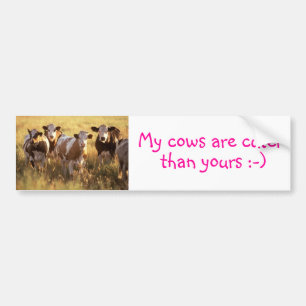 Autocollant De Voiture Vaches