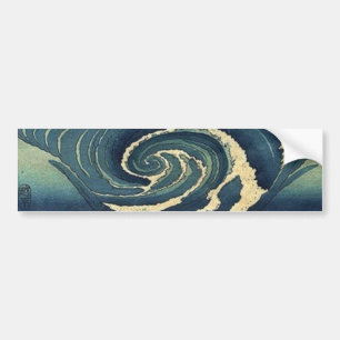 Autocollant De Voiture vague d'Ukiyo-e de Japonais de paysage d'océan