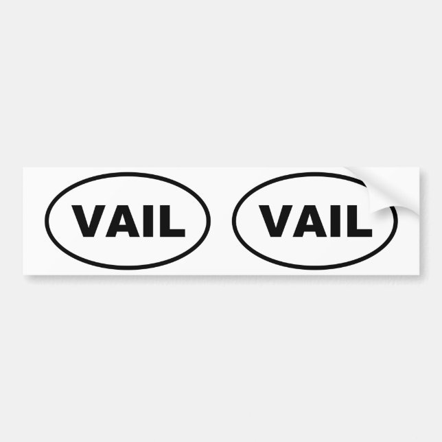 AUTOCOLLANT DE VOITURE VAIL (Devant)