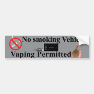Autocollant De Voiture Vaping a laissé