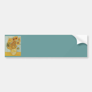 Autocollant De Voiture Vase avec 12 tournesols par Vincent van Gogh
