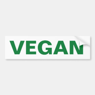 AUTOCOLLANT DE VOITURE VEGAN