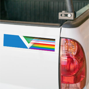 Autocollant De Voiture Vegan Pride LGBTQ