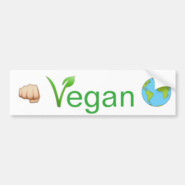 Autocollant De Voiture Veganism végétalien d'autocollant de voiture de (Devant)