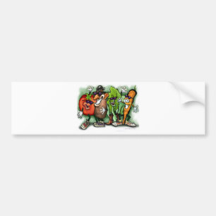 Autocollant De Voiture Veggie Gang