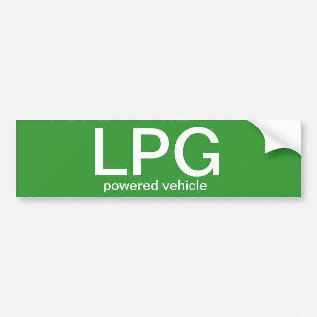 Autocollant De Voiture Véhicule actionné par LPG - adhésif pour (Devant)