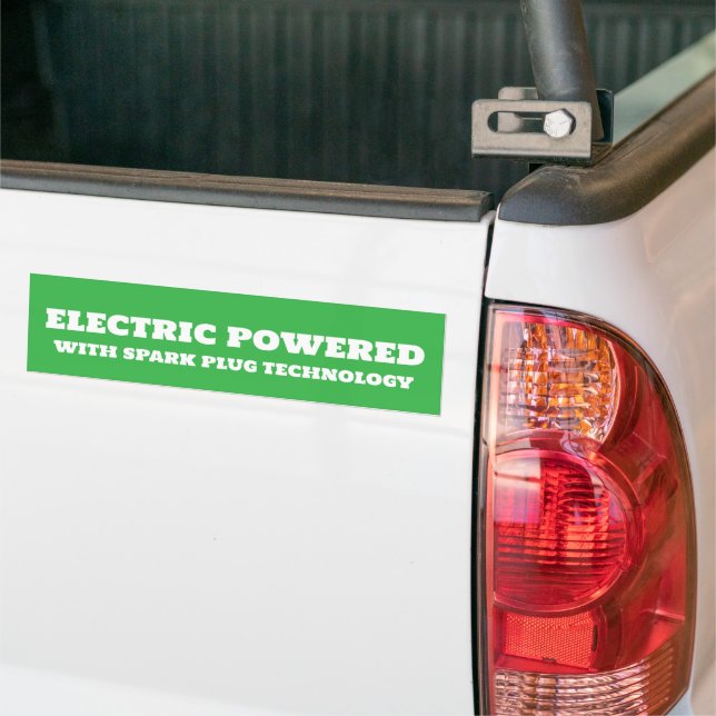 AUTOCOLLANT DE VOITURE VÉHICULE ÉLECTRIQUE (Sur camion)