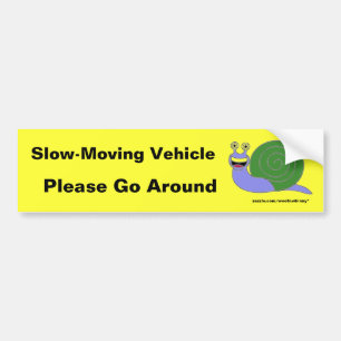 Autocollant De Voiture Véhicule lent