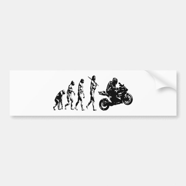 Autocollant De Voiture vélo d'évolution (Devant)