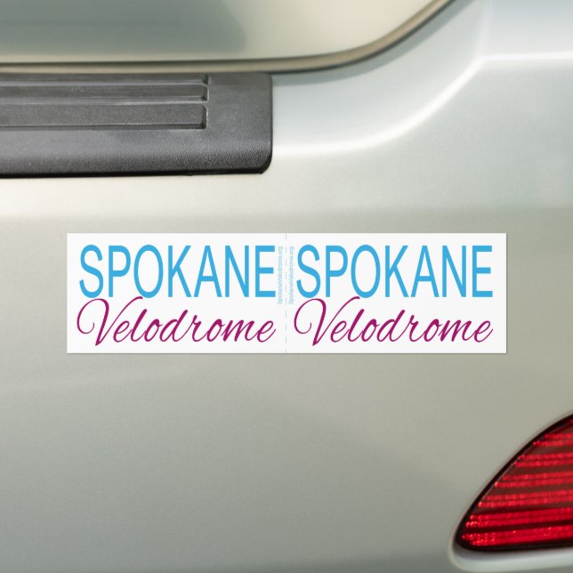 Autocollant De Voiture Vélodrome de Spokane DEUX en un (En voiture)
