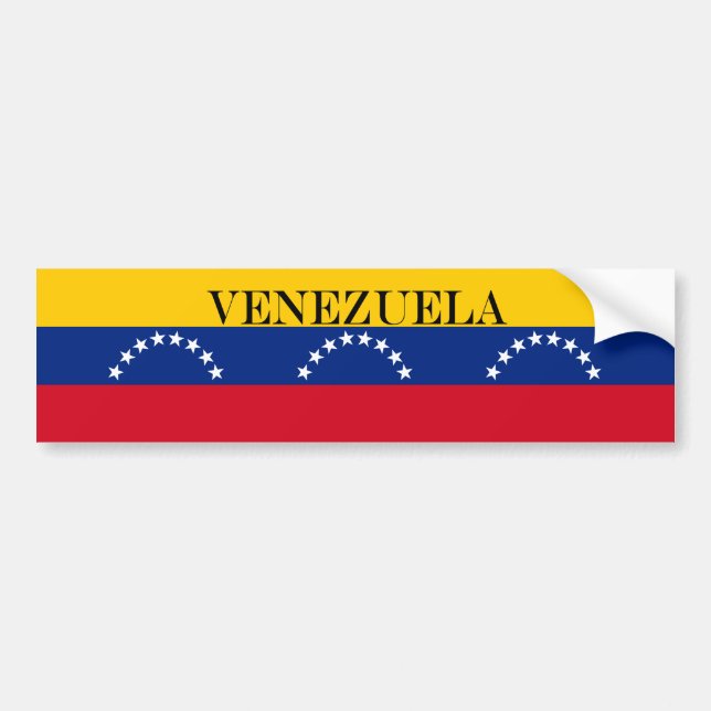 Autocollant De Voiture Venezuela : drapeau patriotique vénézuélien (Devant)