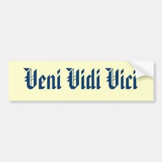 Autocollant De Voiture Veni Vidi Vici