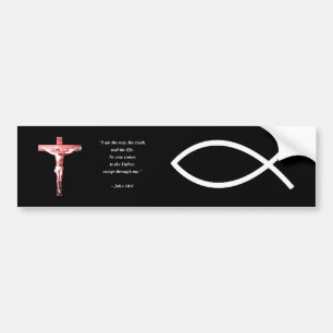 Autocollant De Voiture Vers de bible de 14:6 de JOHN