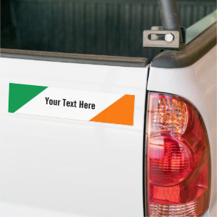 Autocollant De Voiture Vert blanc Orange