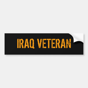 AUTOCOLLANT DE VOITURE VÉTÉRAN DE L'IRAK