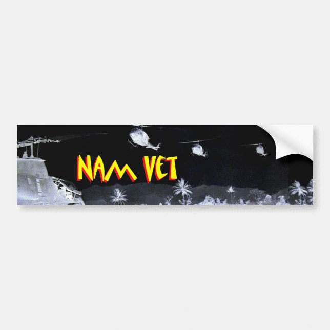 Autocollant De Voiture Vétéran du Vietnam - vétérinaire 1 de Nam (Devant)
