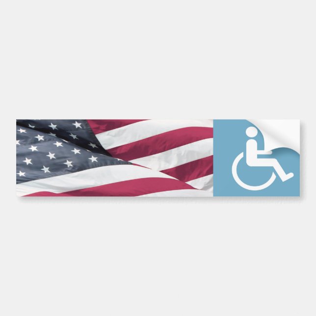Autocollant De Voiture Vétéran handicapé (Devant)