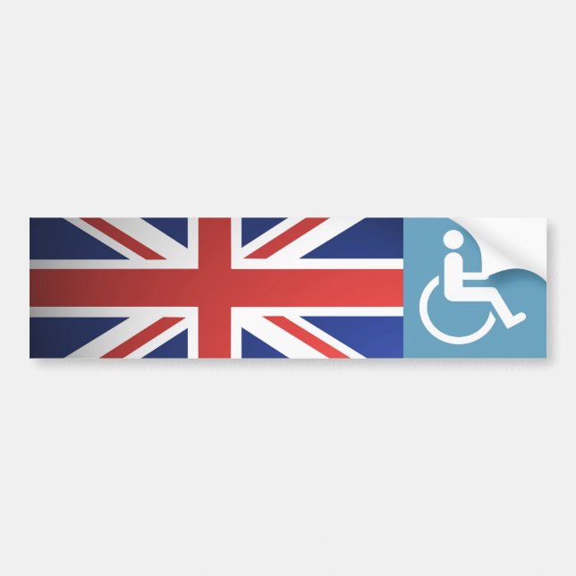Autocollant De Voiture Vétéran handicapé BRITANNIQUE (Devant)