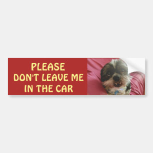 Autocollant De Voiture Veuillez ne pas laisser les chiens dans une