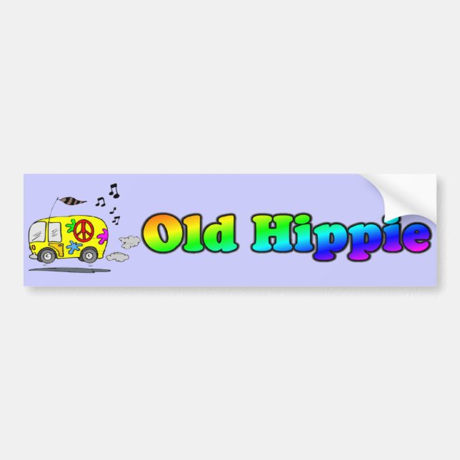 Autocollant De Voiture Vieil adhésif pour pare-chocs hippie d'autobus (Devant)