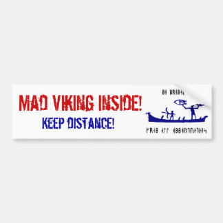 Autocollant De Voiture Viking fou Bumpersticker
