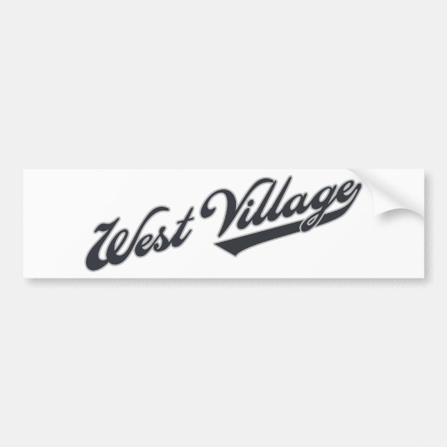 Autocollant De Voiture Village occidental (Devant)