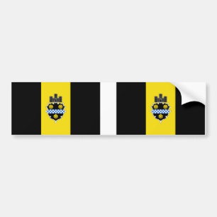 Autocollant De Voiture Ville DEUX de drapeau de Pittsburgh