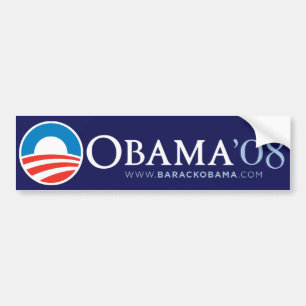 Autocollant De Voiture Vintage Obama 2008