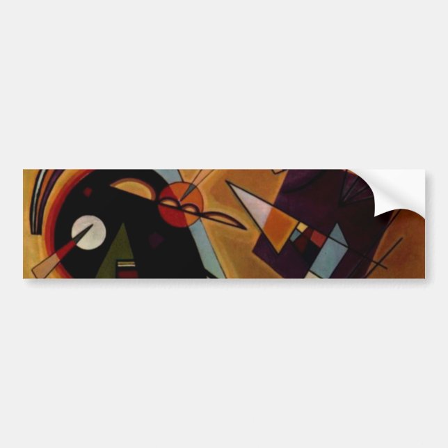 Autocollant De Voiture Violet noir Kandinsky (Devant)