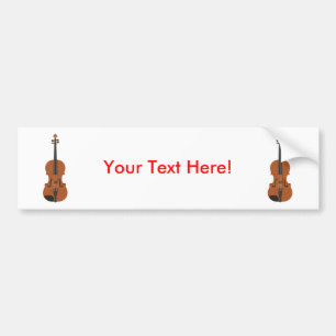 Autocollant De Voiture Violon : modèle 3D :