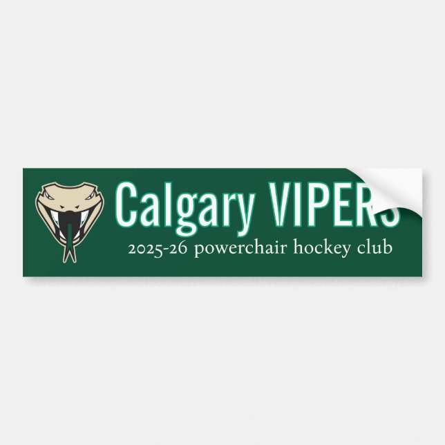 Autocollant De Voiture Vipers bumper sticker (Devant)