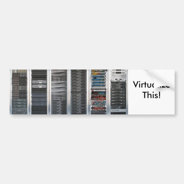 Autocollant De Voiture Virtualisez ceci ! Adhésif pour pare-chocs (Devant)
