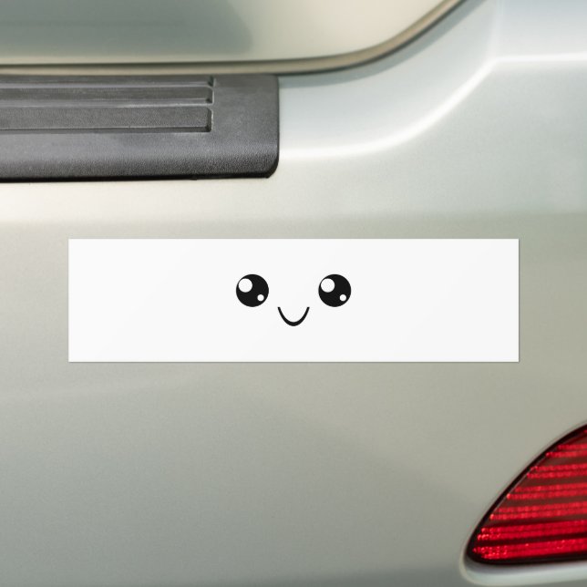Autocollant De Voiture Visage souriant (En voiture)