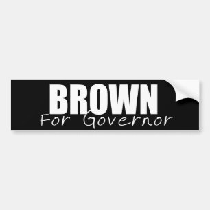 Autocollant De Voiture Vitesse BROWN d'élection de JERRY