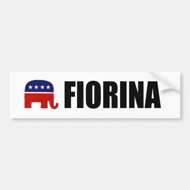 AUTOCOLLANT DE VOITURE VITESSE DE CAMPAGNE DE CARLY FIORINA (Devant)