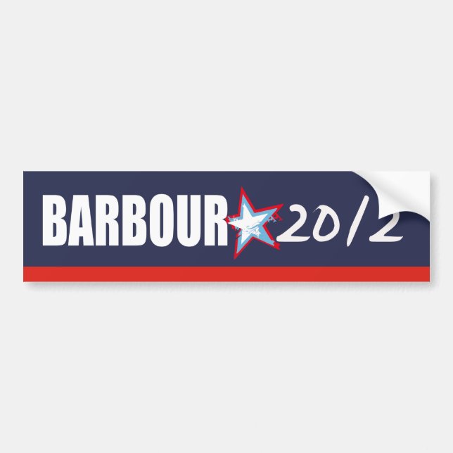 Autocollant De Voiture Vitesse d'élection de HALEY BARBOUR (Devant)