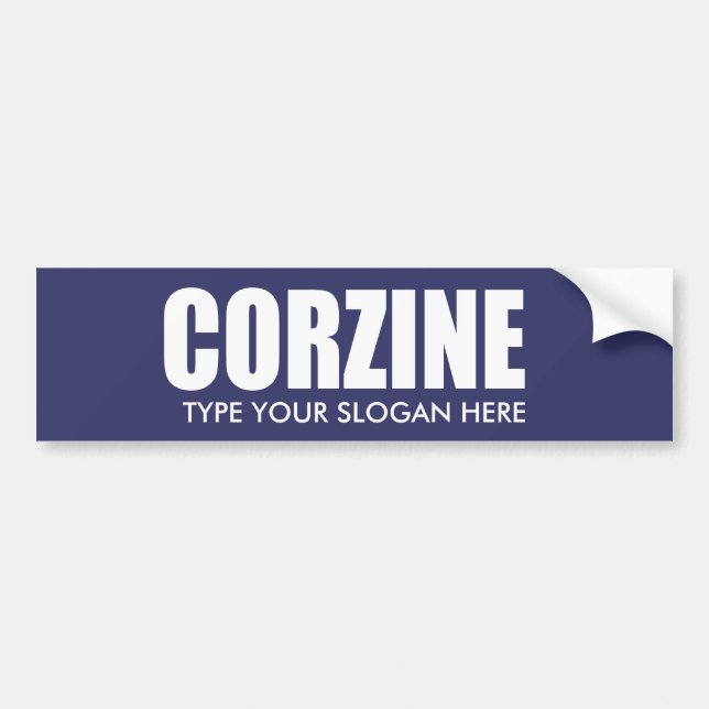 Autocollant De Voiture Vitesse d'élection de JON CORZINE (Devant)