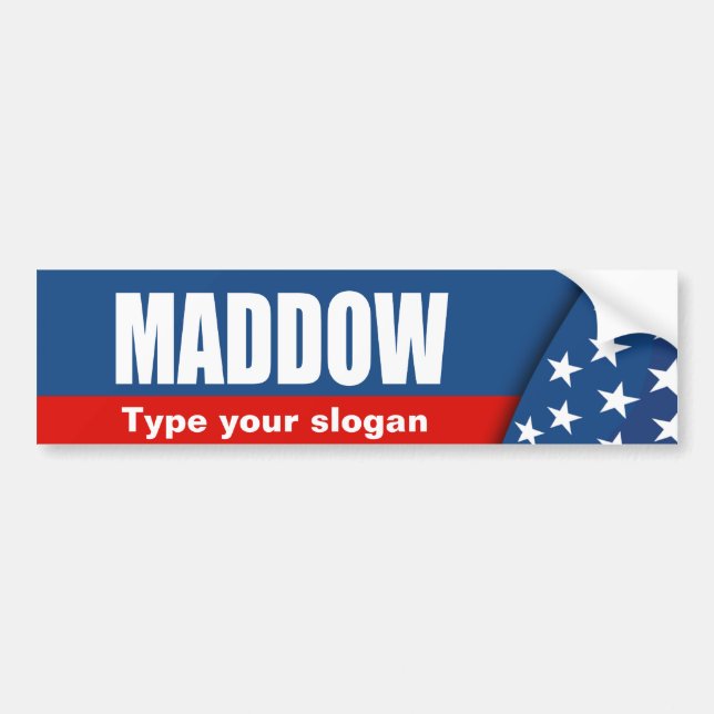 Autocollant De Voiture Vitesse d'élection de MADDOW (Devant)