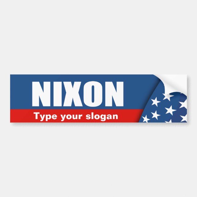 Autocollant De Voiture Vitesse d'élection de RICHARD NIXON (Devant)