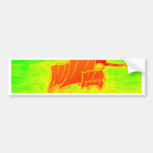 Autocollant De Voiture voilier fluorescent
