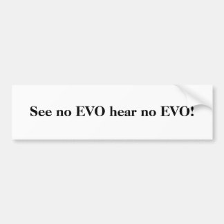 Autocollant De Voiture Voir No Evo, Écoute No Evo | Funny Subaru WRX STI