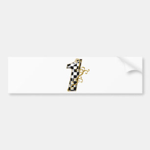 Autocollant De Voiture voiture de course numéro 1