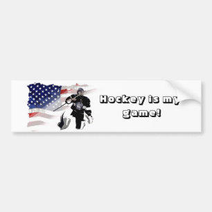 Autocollant De Voiture Voiture Drapeau US et gardien de hockey