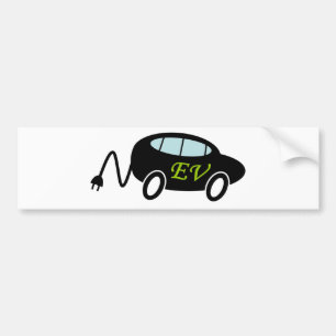 Autocollant De Voiture Voiture et prise d'EV