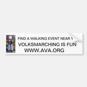 Autocollant De Voiture Volksmarcher, TROUVENT un ÉVÉNEMENT de MARCHE PRÈS