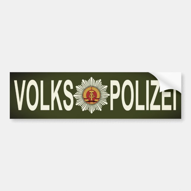 AUTOCOLLANT DE VOITURE VOLKSPOLIZEI (Devant)