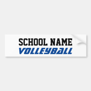 Autocollant De Voiture Volleyball - Créez votre propre esprit scolaire