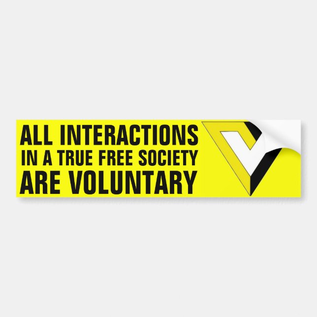 Autocollant De Voiture Volontarisme (Devant)