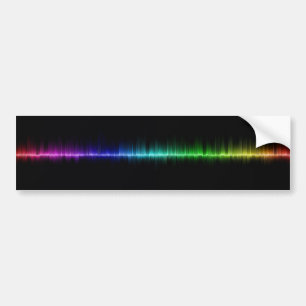 Autocollant De Voiture volume de la science d'ondes sonores de musique
