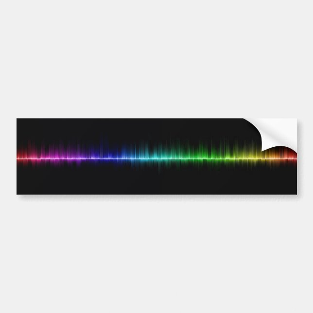 Autocollant De Voiture volume de la science d'ondes sonores de musique (Devant)